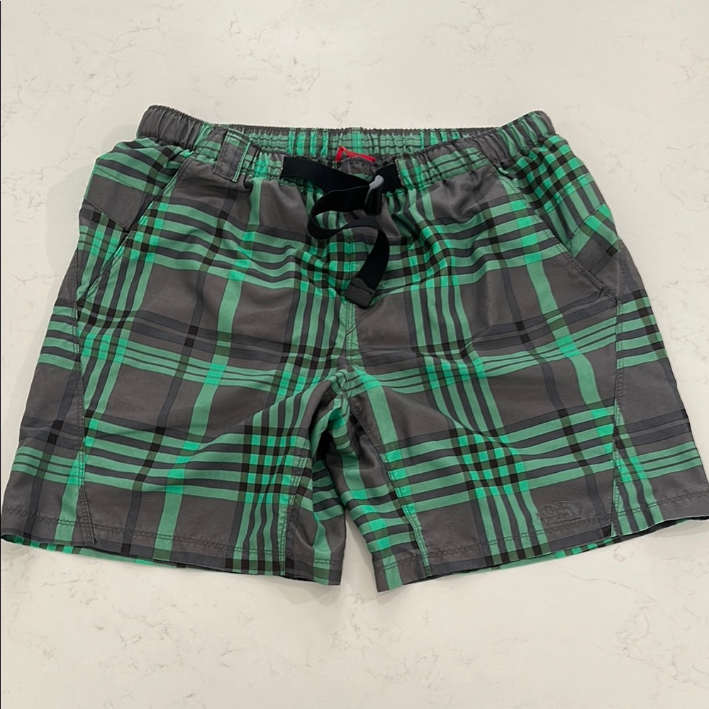 The North Face Men’s Green and Gray Athletic Shorts
